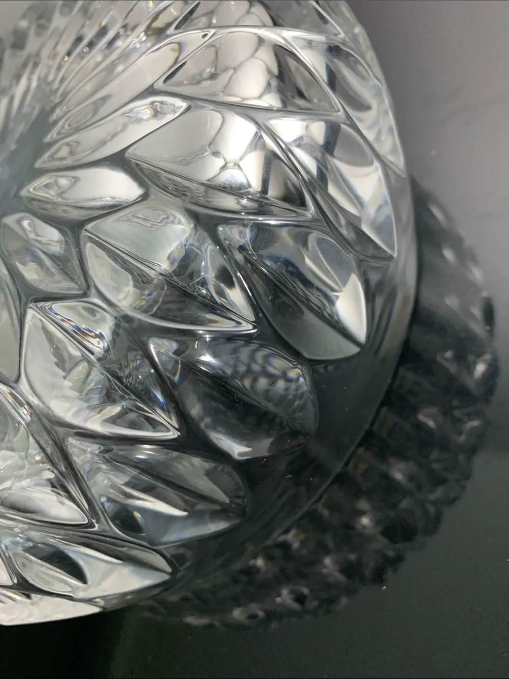 Gorham  Althea Cut pattern Clear Crystal HEAVY NWOT